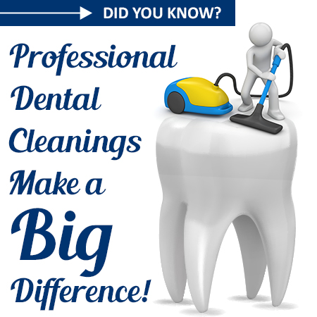 Did you know professional dental cleanings make a big difference!